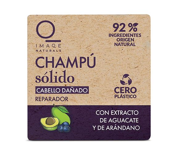 Champú sólido reparador con extracto de arándano y aguacate Imaqe de Dia